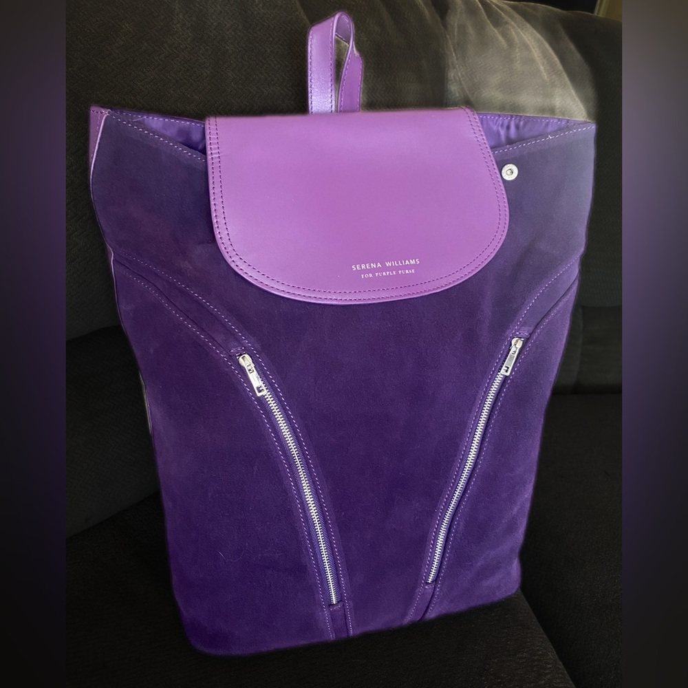 Serena Williams purple purse backpack